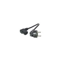 EFB Netzleitung Schutzkontakt 90 - C13 90, schwarz, 5,0 m, 3 x 1,00 mm