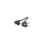 EFB Netzleitung Schutzkontakt 90 - C13 90, schwarz, 5,0 m, 3 x 1,00 mm