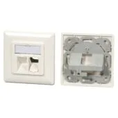 EFB Rahmenset 2-Port, für Keystones, DIN49075, weiß