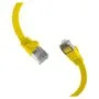 EFB RJ45 Flachpatchkabel U FTP Cat.6A PVC 0.15m gelb