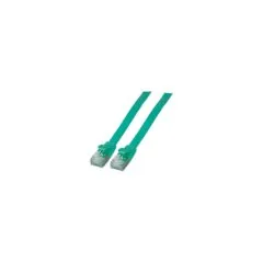 EFB RJ45 Flachpatchkabel U FTP Cat.6A PVC 0.25m grün