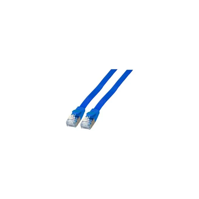EFB RJ45 Flachpatchkabel U FTP. Cat.6A. PVC. 2m. blau — image 1