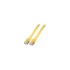 EFB RJ45 Flachpatchkabel U FTP. Cat.6A. PVC. 3m. gelb