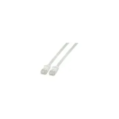 EFB RJ45 Flachpatchkabel U UTP. Cat.6A. PVC. 1.5m. weiß