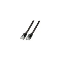 EFB RJ45 Flachpatchkabel U UTP. Cat.6A. PVC. 5m. schwarz