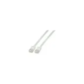 EFB RJ45 Flachpatchkabel U UTP. Cat.6A. PVC. 5m. weiß