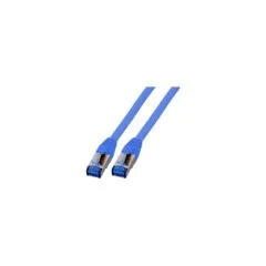 EFB RJ45 Patchk. S FTP Cat.6A Cat7 TPE superflex 3.00m blau