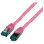 EFB RJ45 Patchk. S FTP Cat.6A LSZH Cat.7 Rohk. 7.50m magent