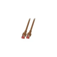 EFB RJ45 Patchkabel Cat.6 S FTP LSZH braun 30m