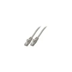 EFB RJ45 Patchkabel Cat.6 U UTP LSZH CCA grau 25m