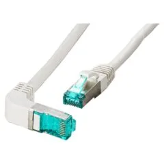 EFB RJ45 Patchkabel Cat.6A S FTP LSZH 1x90 grau 0,25m
