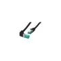 EFB RJ45 Patchkabel Cat.6A S FTP LSZH 1x90 schwarz 0,5m