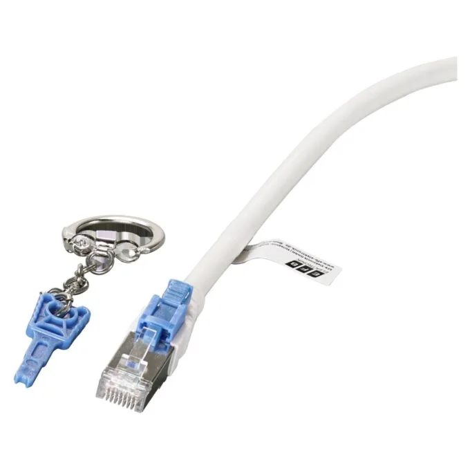 EFB RJ45 Patchkabel Cat.6A S FTP LSZH BC AWG26 abschliebar wei 0,5m — image 2