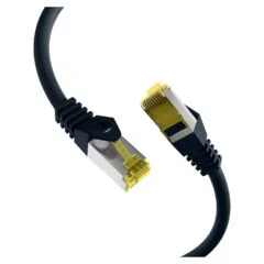 EFB RJ45 Patchkabel Cat.6A S FTP LSZH Cat.7 Rohkabel schwarz