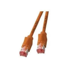 EFB RJ45 Patchkabel Cat.6A S FTP LSZH Draka UC900 TM21 orange 0,25m