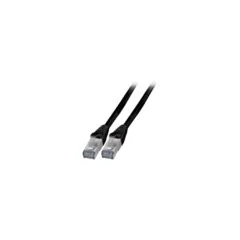 EFB RJ45 Patchkabel Cat.6A S FTP TPE, 6KV schwarz 15m