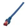 EFB RJ45 Patchkabel S FTP Cat.6A LSZH 0.15m blau