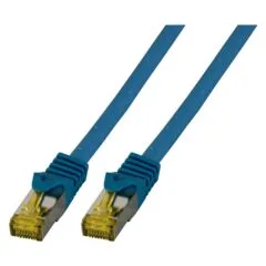 EFB RJ45 Patchkabel S FTP Cat.6A LSZH Cat.7 Rohk. 1.50m blau