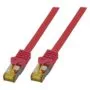 EFB RJ45 Patchkabel S FTP Cat.6A LSZH Cat.7 Rohk. 1.50m rot
