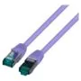 EFB RJ45 Patchkabel S FTP Cat6A LSZH Violett Laenge 0.25m 4x2xAWG27 7 nach TIA EIA568B geschirmt Uebertragungsstandar...