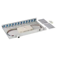 EFB Spleibox gr ausziehbar LC OS2 24xPigtails abgesetzt & 12xDuplex-Kupplung