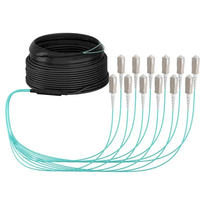 EFB Trunkkabel U-DQ(ZN)BH OM3 12G (1x12) SC-SC 40m Dca LSZH — image 1