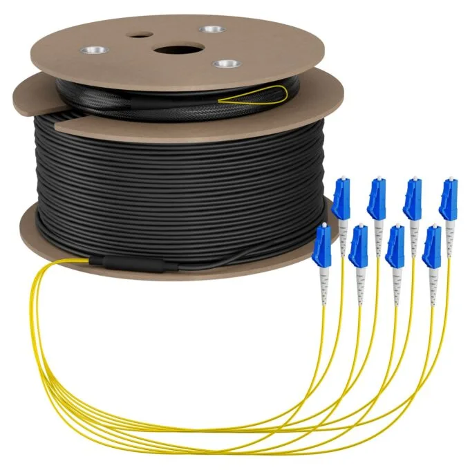 EFB Trunkkabel U-DQ(ZN)BH OS2 8E (1x8) LC-LC 100m Dca LSZH G657A1 — image 1