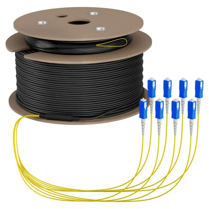 EFB Trunkkabel U-DQ(ZN)BH OS2 8E (1x8) SC-SC 200m Dca LSZH G657A1 — image 1