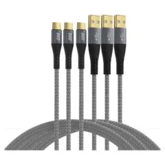 EFB USB-A auf USB-C Kabelset 60W QC 3A 3x2m