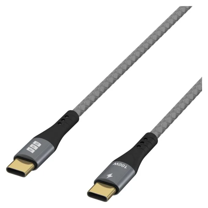 EFB USB-C Kabel 100W PD 3.0 5A E-Marker Chip 3m grau — image 2