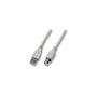 EFB USB2.0 Anschlusskabel A-B, St.-St., 0,5m, grau, Classic
