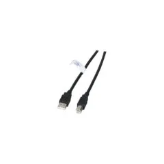 EFB USB2.0 Anschlusskabel A-B, St.-St., 0.5m, schwarz, LSZH