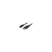 EFB USB2.0 Anschlusskabel A-Micro-B 5pol., St.-St., 0,5m, schwarz, Premium