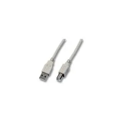 EFB USB2.0 Anschlusskabel Typ A Stecker auf Typ B Stecker Classic Grau 1m
