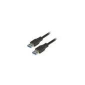 EFB USB3.0 Anschlusskabel A-A, St.-St., 1,0m, schwarz, Classic