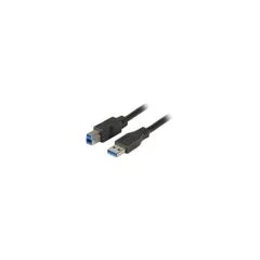 EFB USB3.0 Anschlusskabel A-B.St-St.1.8m.schwarz.Premium