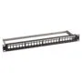 EFB Verteilerfeld 19' 1HE 24-Port metall grau mit 24x Keystone slimline CAT6a