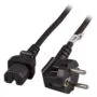 EFB Warmgerteleitung CEE 7 7 90 auf C15, schwarz, 3 m, 3 x 1,00 mm H05RN-F