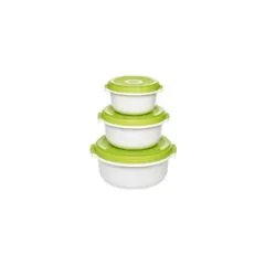 Emsa 509741 Micro Family 3er Pack 0.5 1.0 1.5 L wei hellgrn