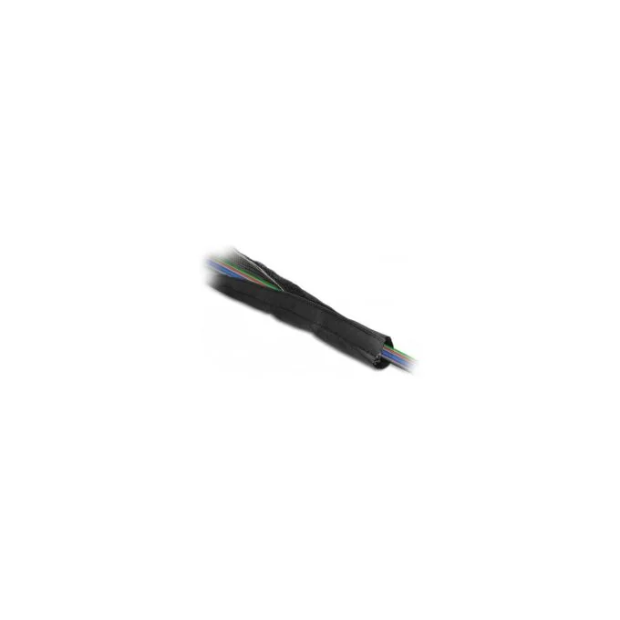 EMV Abschirmgeflechtschlauch mit Klettverschluss hitzebeständig 1 m x 16 mm schwarz — image 2