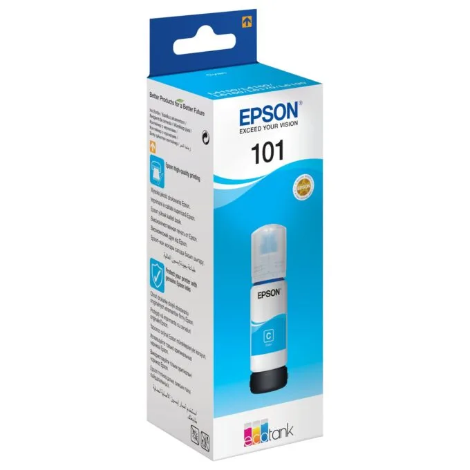 EPSON 1LB EcoTank Cyan ink bottle — image 2