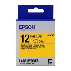 Epson LK-4YBP - Schwarz auf Gelb - Rolle