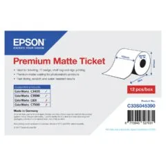 Epson Premium - Matte Etiketten - Rolle (10.2 cm x 50 m) - 1 Rolle(n) - für Epson TM-C3400-LT TM C3500