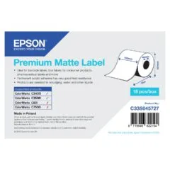 EPSON Premium Matte Label 105mmx35m Continuous Roll