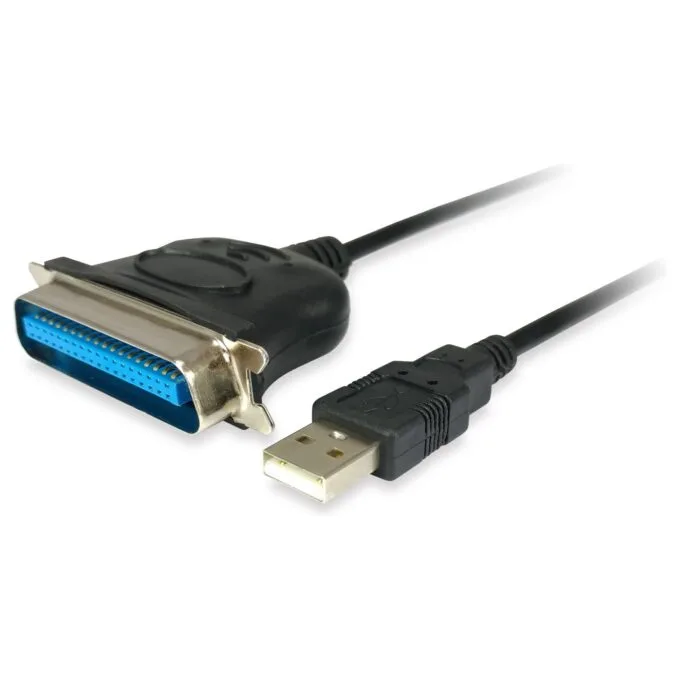 Equip Adapter USB-A - to Parallel EPP.ECP.bidi St St 1.50m sw Polybeutel — image 1