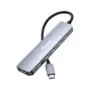 Equip Adapter USB-C- to HDMI 3xUSB-C USB PD 4K 60Hz 0.25m Alu.