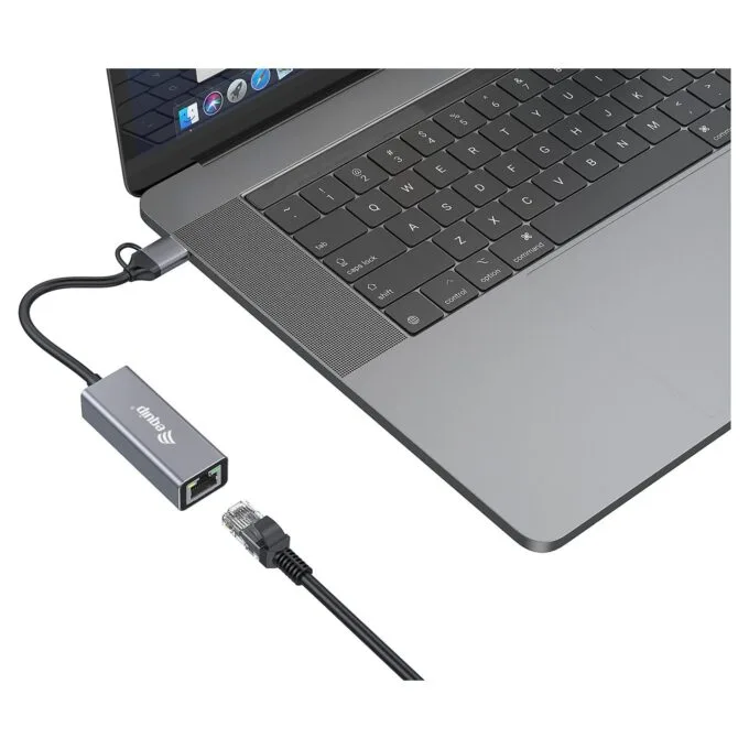 Equip Adapter USB-C - to RJ45 10 100 1000 2500 Mbps + USB-A — image 4