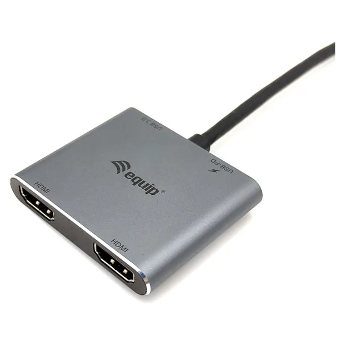 Equip Dock USB-C- to 2xHDMI.USB 3.0.100WPD 15cm si — image 6