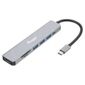 Equip Dock USB-C- to HDMI.3xUSB3.0.SD TF.100WPD 25cm si
