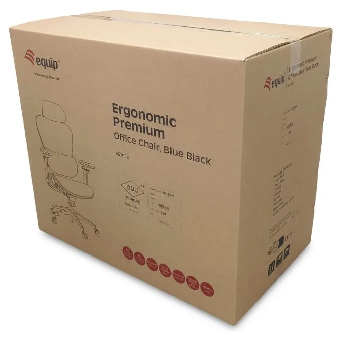 Equip Ergonomischer Bürostuhl+Kopf Armstützen blau schwarz lite Retail — image 9